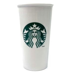 STARBUCKS Basic Classic Tall (12oz) Size Logo Ceramic Travel Mug​​​​​​​​​​​​